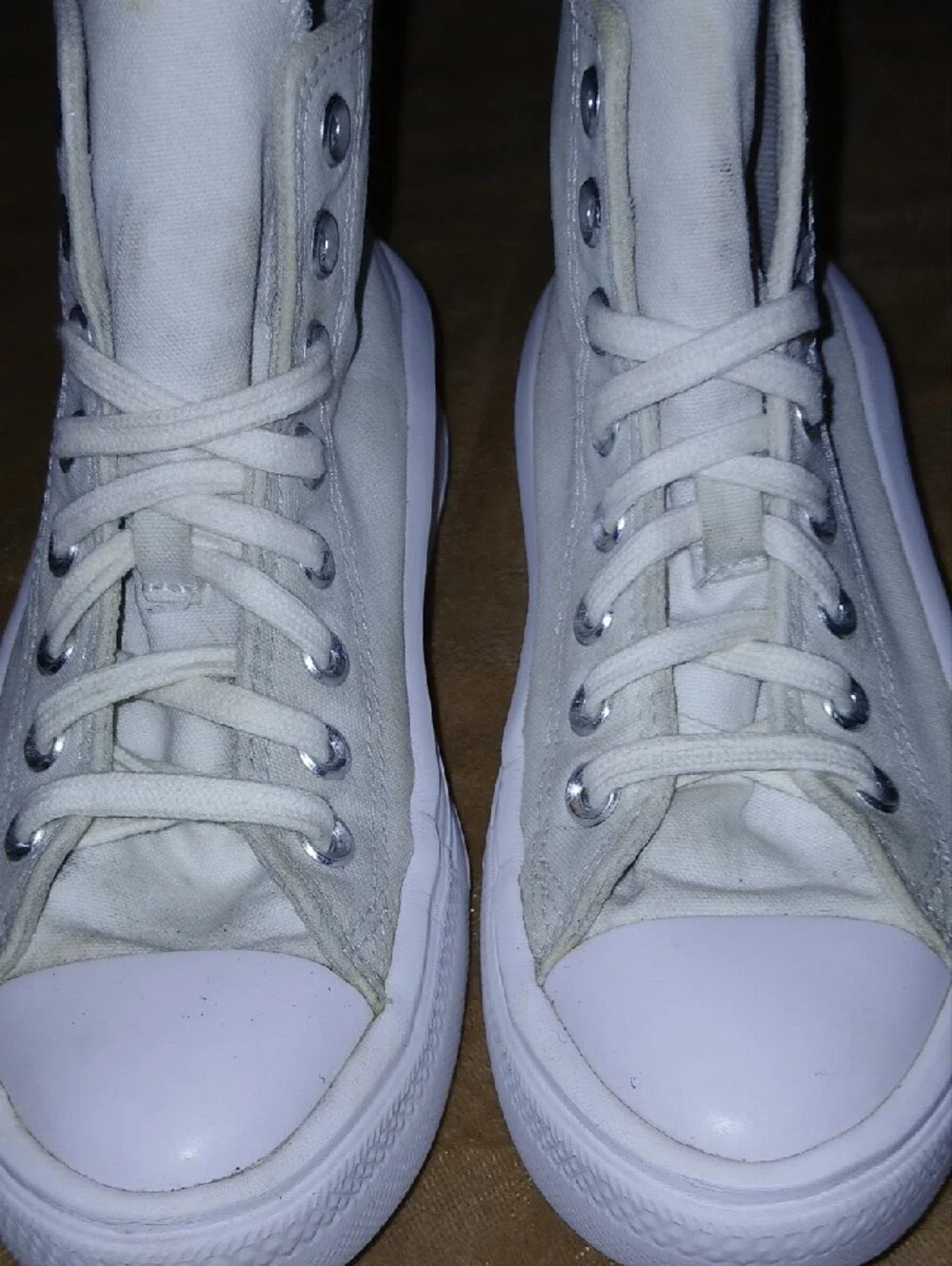 Womens Converse Chuck Taylor All Star Platform High Top Sneakers - White Sz: 6